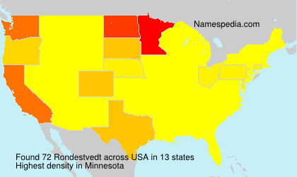 Surname Rondestvedt in USA Surname Rondestvedt in USA