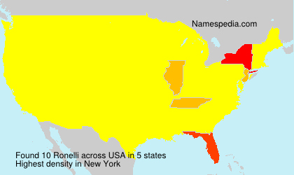 Surname Ronelli in USA Surname Ronelli in USA