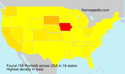 Surname Ronfeldt in USA Surname Ronfeldt in USA