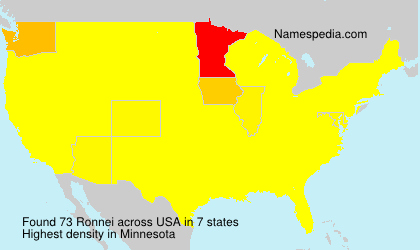 Surname Ronnei in USA