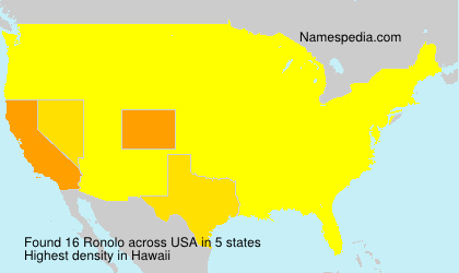 Surname Ronolo in USA Surname Ronolo in USA