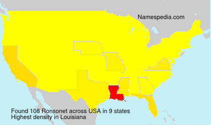 Surname Ronsonet in USA Surname Ronsonet in USA