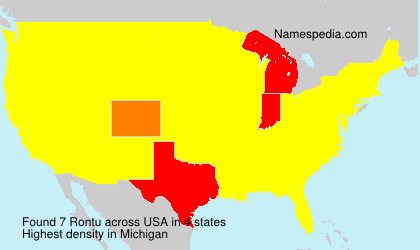 Surname Rontu in USA Surname Rontu in USA