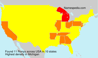 Surname Ronya in USA Surname Ronya in USA