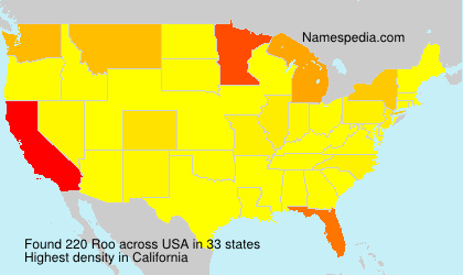 Surname Roo in USA Surname Roo in USA