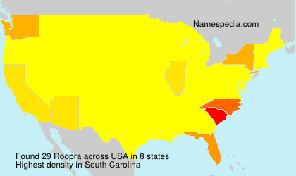 Surname Roopra in USA Surname Roopra in USA