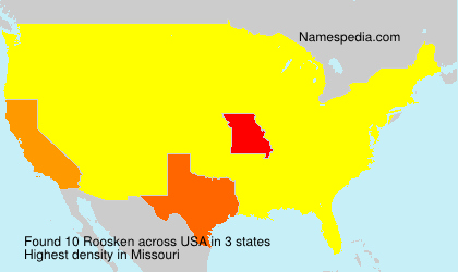 Surname Roosken in USA Surname Roosken in USA
