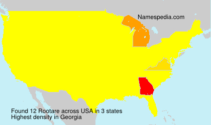 Surname Rootare in USA Surname Rootare in USA