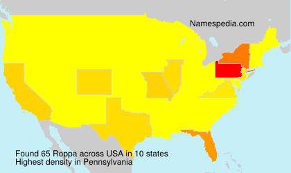 Surname Roppa in USA Surname Roppa in USA