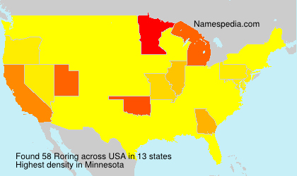 Surname Roring in USA Surname Roring in USA