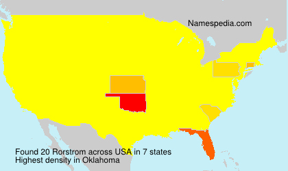 Surname Rorstrom in USA Surname Rorstrom in USA