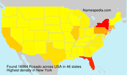 Surname Rosado in USA