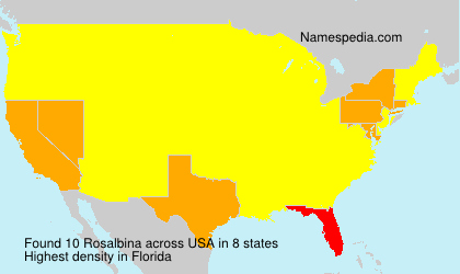 Surname Rosalbina in USA Surname Rosalbina in USA