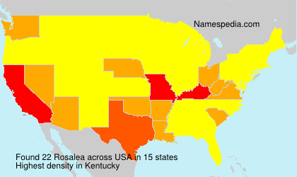 Surname Rosalea in USA Surname Rosalea in USA