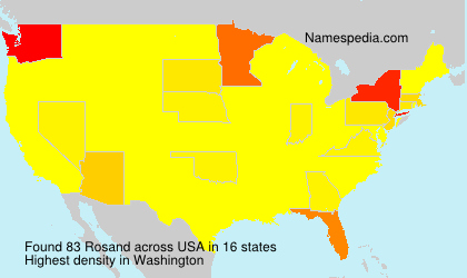 Surname Rosand in USA Surname Rosand in USA