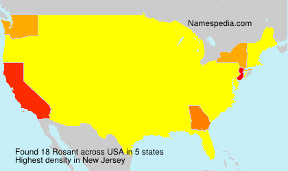 Surname Rosant in USA Surname Rosant in USA