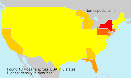Surname Rosarie in USA Surname Rosarie in USA
