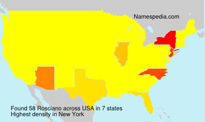 Surname Rosciano in USA Surname Rosciano in USA