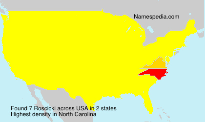 Surname Roscicki in USA Surname Roscicki in USA