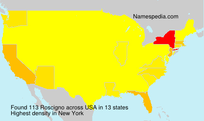 Surname Roscigno in USA Surname Roscigno in USA