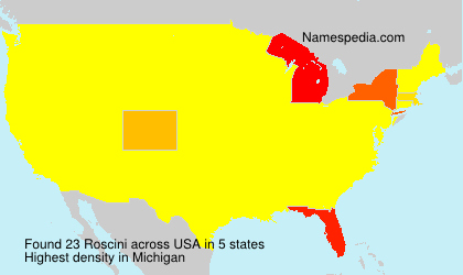 Surname Roscini in USA Surname Roscini in USA