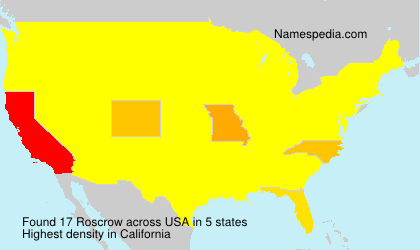 Surname Roscrow in USA Surname Roscrow in USA