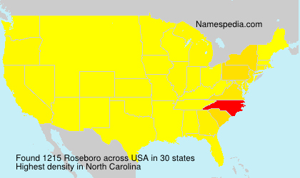 Surname Roseboro in USA Surname Roseboro in USA