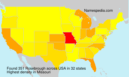 Surname Rosebrough in USA Surname Rosebrough in USA