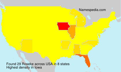 Surname Roseke in USA Surname Roseke in USA