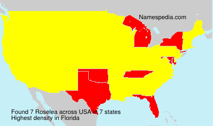Surname Roselea in USA Surname Roselea in USA