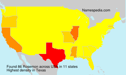 Surname Rosemon in USA Surname Rosemon in USA