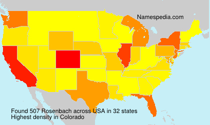Surname Rosenbach in USA Surname Rosenbach in USA