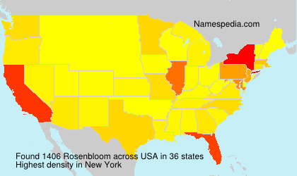 Surname Rosenbloom in USA Surname Rosenbloom in USA