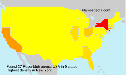 Surname Rosenbluh in USA Surname Rosenbluh in USA