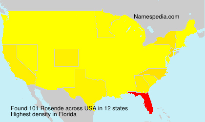 Surname Rosende in USA Surname Rosende in USA