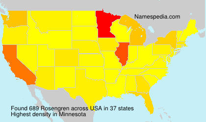 Surname Rosengren in USA