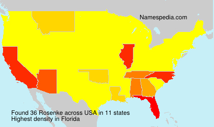 Surname Rosenke in USA Surname Rosenke in USA