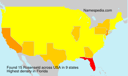 Surname Rosenseld in USA Surname Rosenseld in USA