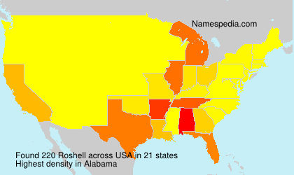 Surname Roshell in USA Surname Roshell in USA