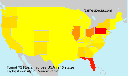 Surname Rosian in USA Surname Rosian in USA
