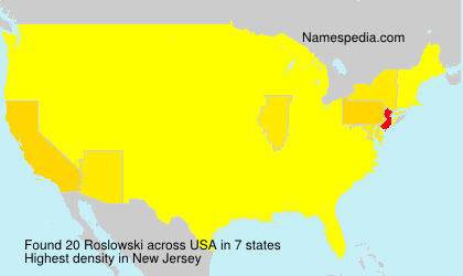 Surname Roslowski in USA Surname Roslowski in USA