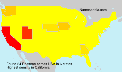 Surname Rossean in USA Surname Rossean in USA