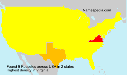 Surname Rossetos in USA Surname Rossetos in USA