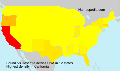 Surname Rossetta in USA Surname Rossetta in USA