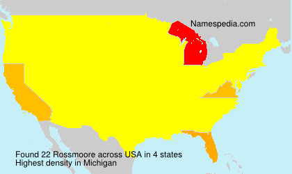 Surname Rossmoore in USA Surname Rossmoore in USA