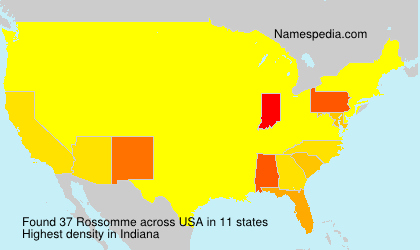 Surname Rossomme in USA Surname Rossomme in USA