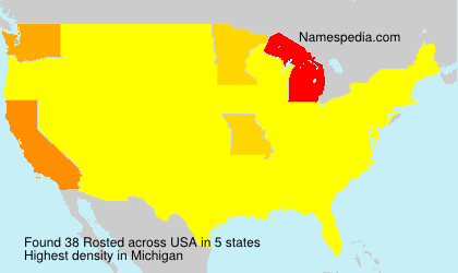 Surname Rosted in USA Surname Rosted in USA