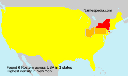 Surname Rostern in USA Surname Rostern in USA