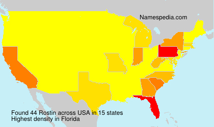 Surname Rostin in USA Surname Rostin in USA