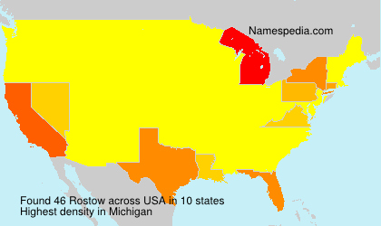 Surname Rostow in USA Surname Rostow in USA